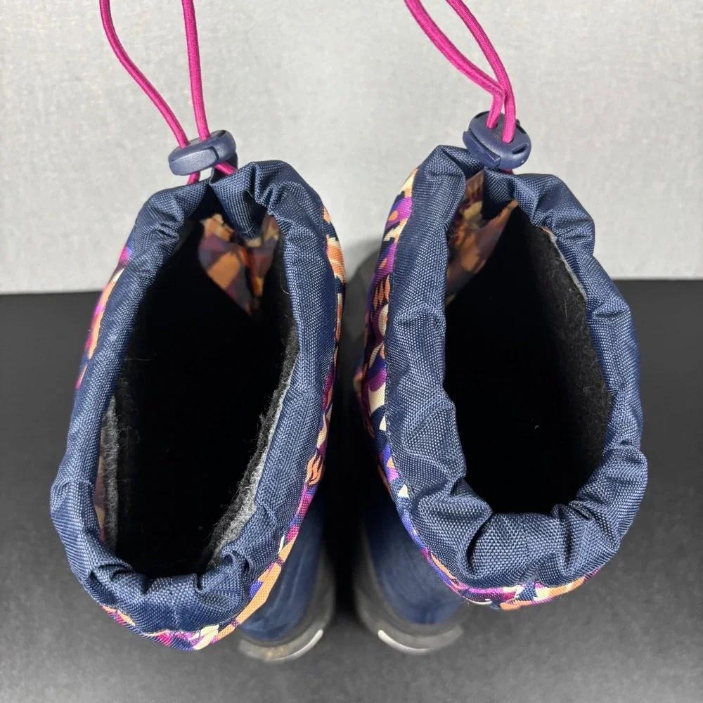 Columbia Powderbug Plus II Print Snow Boots Unisex Youth‎ Size 5 Girls Winter